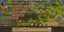 Das Interface von Die Siedler Online
